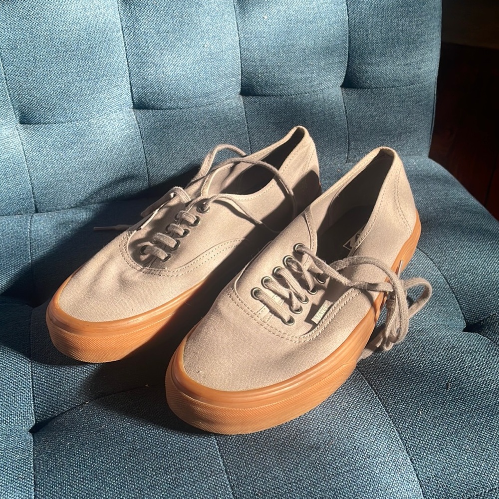 Gray Vans Canvas Shoes